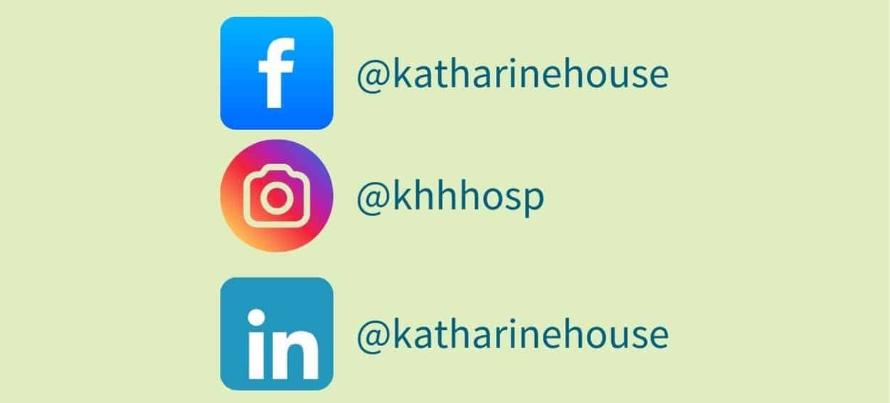 Fundraising kits social media tags - 1 Social media handles for Facebook, Instagram, and LinkedIn displayed.