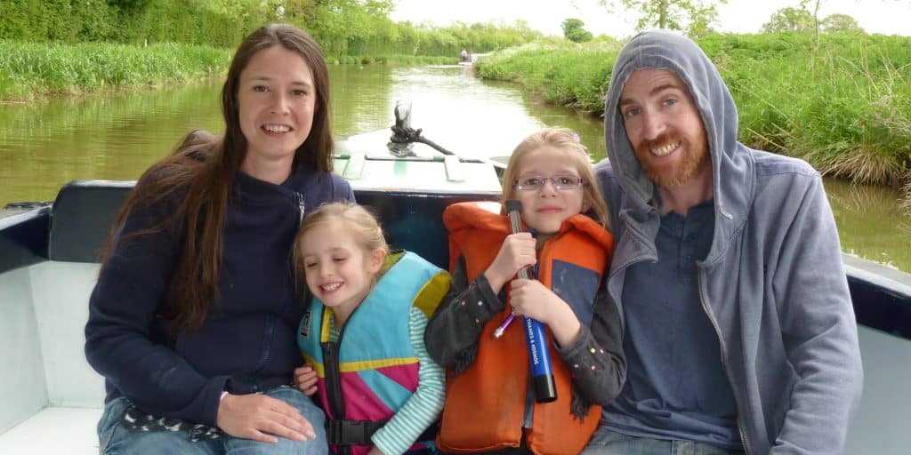 Julie and Dave Mills, Ellie and Anwen cropped