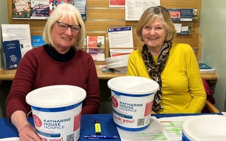 Dee and Alison volunteering for the Tractor Run resources 2024.12.11