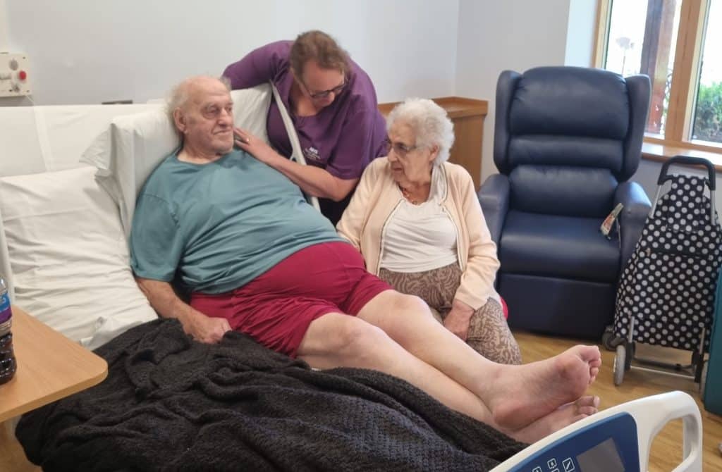 20250923 Brian Cross patient with wife Jenny and head housekeeper Laura (1)