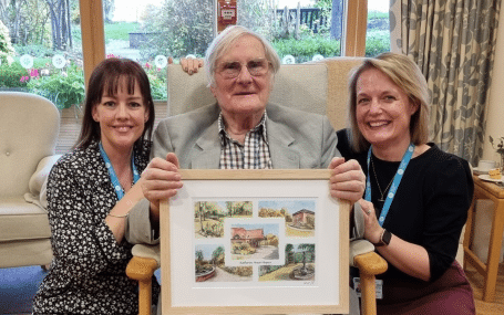 Hospice founder unveils commissioned print