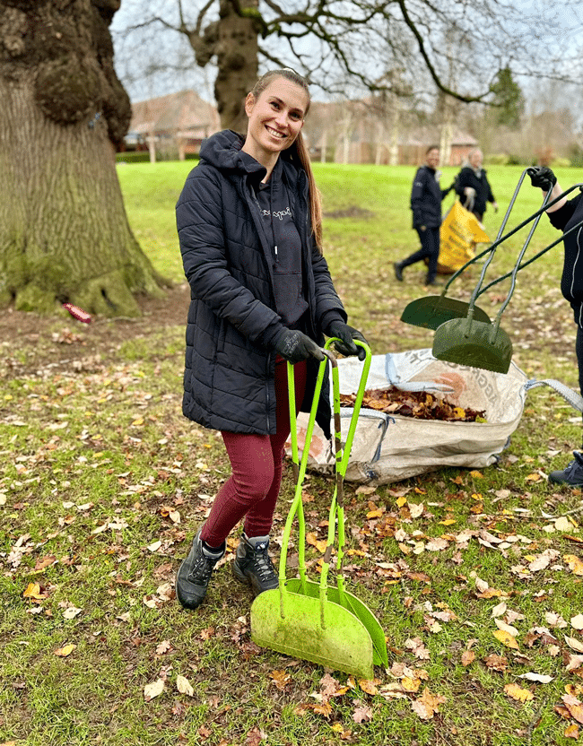 A JDE Garden Volunteer